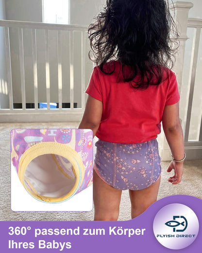 FLYISH DIRECT 6-Pack Potty Training Pants, 6-Layer Kids Potty Training Underwear, Soft and Breathable Potty Training Pants, 140/7T