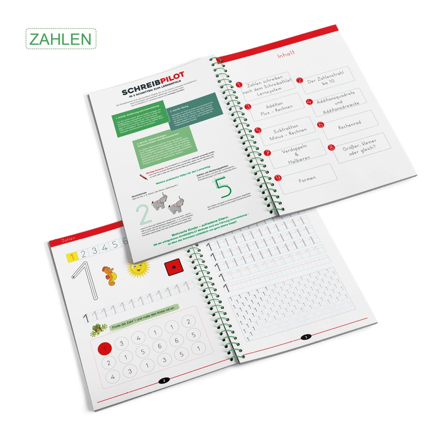 WRITE GUIDE 3pc set Writing exercise books for beginners with pre-printed letters, numbers, and words | Learning system developed by teachers, professors, and students.