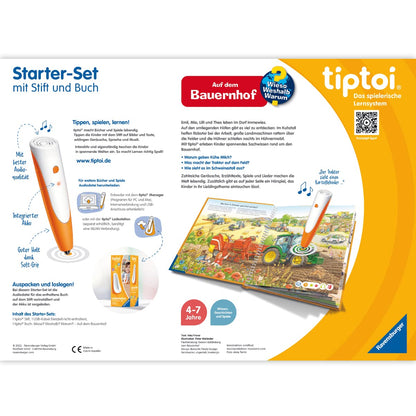Ravensburger tiptoi Starter Set 00114: Pen and Farm Book - Learning system for children aged 4 years and older.