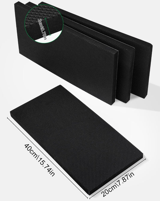 Just 4 Garages Wall Protection 40 x 20 x 2 cm, Self-Adhesive Edge Protection Foam, Dart Garage Wall Protection Padding, Door Edge Protection for Car Doors, Garages, and Carports (Black)