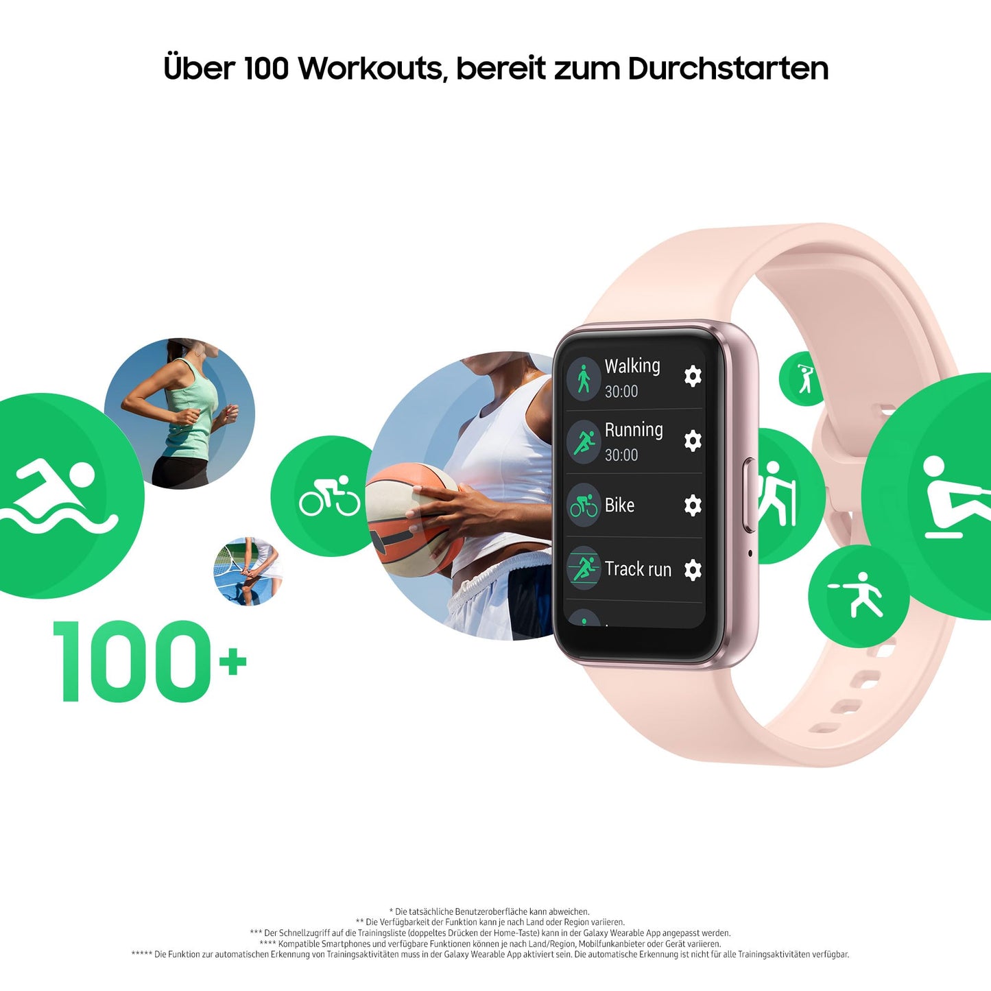 Samsung Galaxy Fit3 Smartwatch, fitness watch as fitness and activity tracker, Pink Gold, Includes 36 months manufacturer's warranty [Exclusive to Amazon]