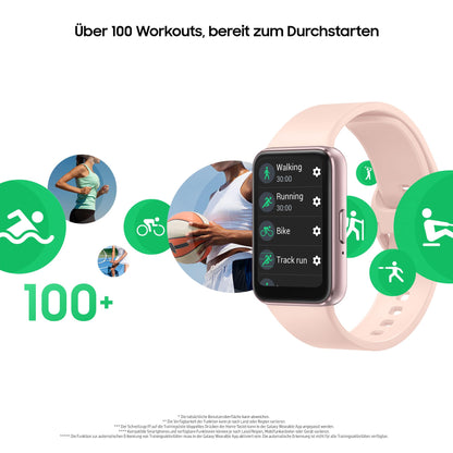 Samsung Galaxy Fit3 Smartwatch, fitness watch as fitness and activity tracker, Pink Gold, Includes 36 months manufacturer's warranty [Exclusive to Amazon]