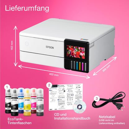 Epson EcoTank ET-8500 A4 WiFi Ink Tank Photo Printer