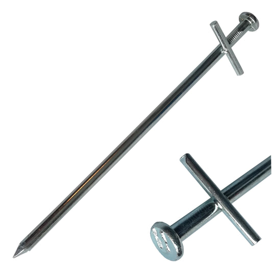 DCP Quality 1-100 Rock pegs Tarzan 17cm made of steel for hard ground, tent peg stake nail stakes ground anchor (40)
