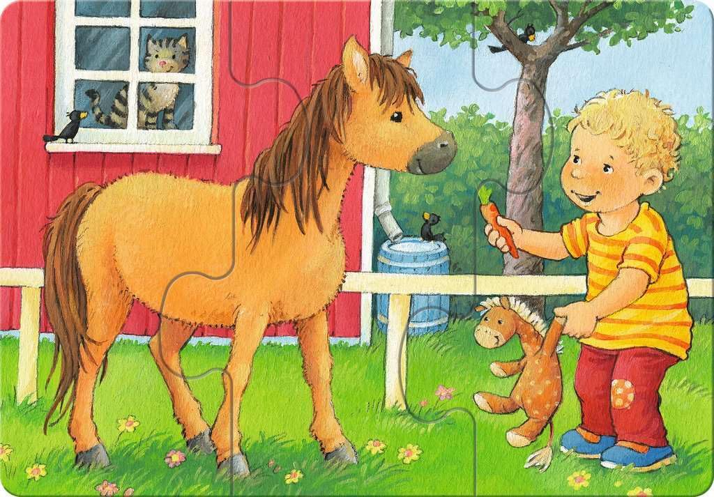 Ravensburger ministeps 4169 My Very First Puzzle: Petting Zoo - 4 first puzzles with 2-5 pieces, toy for 18 months +