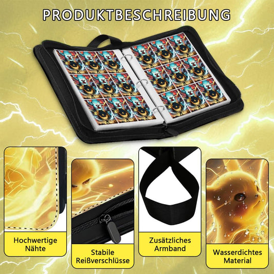 JATERWI Large 900 Card Capacity Collectors Album, for Trading Cards. 50 Pages, High-Quality Waterproof PU Leather.