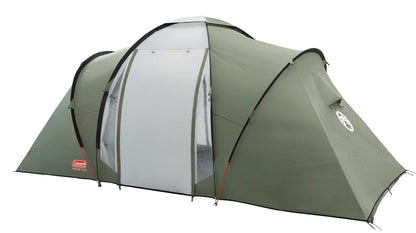 Coleman tent Ridgeline 4/6 Plus, 4/6 person tent, 4/6 person Vis-A-Vis tunnel tent, camping tent, dome tent with sun canopy, Waterproof HH 3,000mm.