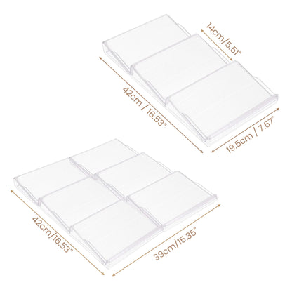 BELLE VOUS Spice Rack Drawer Pull Out, Spice Organizer Drawer 3 Tiers (2 Pcs) - Spice Storage Drawer Insert for Salt, Spices, Vitamins