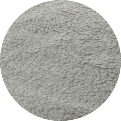 Wool armchair cover with armrest covers and long footrest, Gray.