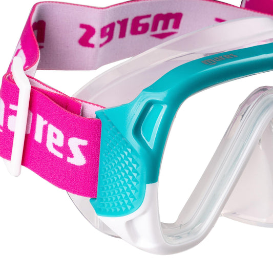Mares Aquazone Keewee Jr, snorkel mask for boys and kids - unisex, Aqua
