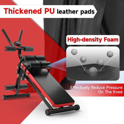 Abdominal Trainer Ab Machine for Home Multifunctional Fitness Equipment for Full Body Workout with LCD Monitor Abdominal Muscle Trainer up to 150kg