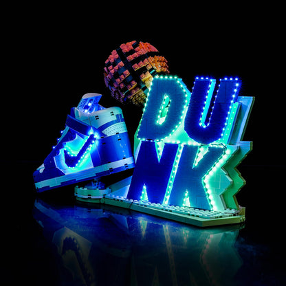 BrickBling LED Light Set compatible with Lego 43008 Nike Dunk x Set (No model), touch dimmer switch decoration lighting set Compatible with Lego Nike Dunk x 43008 Creative Toy