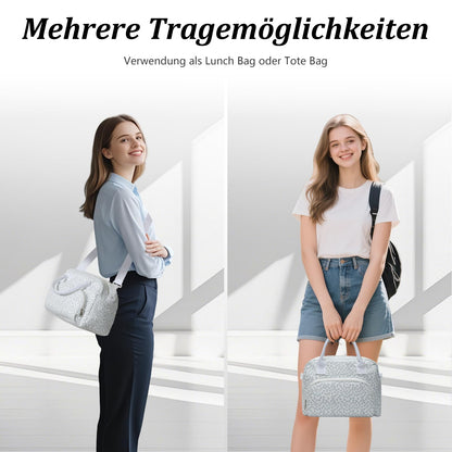 AOTM small cooler bag for women men, 12L large lunch bag insulated adjustable shoulder straps, foldable mini cooler box for men women, insulated bag for work picnic on the go.
