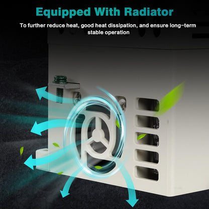 Ailao Frequency Converter 230V VFD Motor Speed Controller 1 Phase Input 3 Phase Output Frequency Converter CNC Converter 1.5KW with 2M Extension Cable.