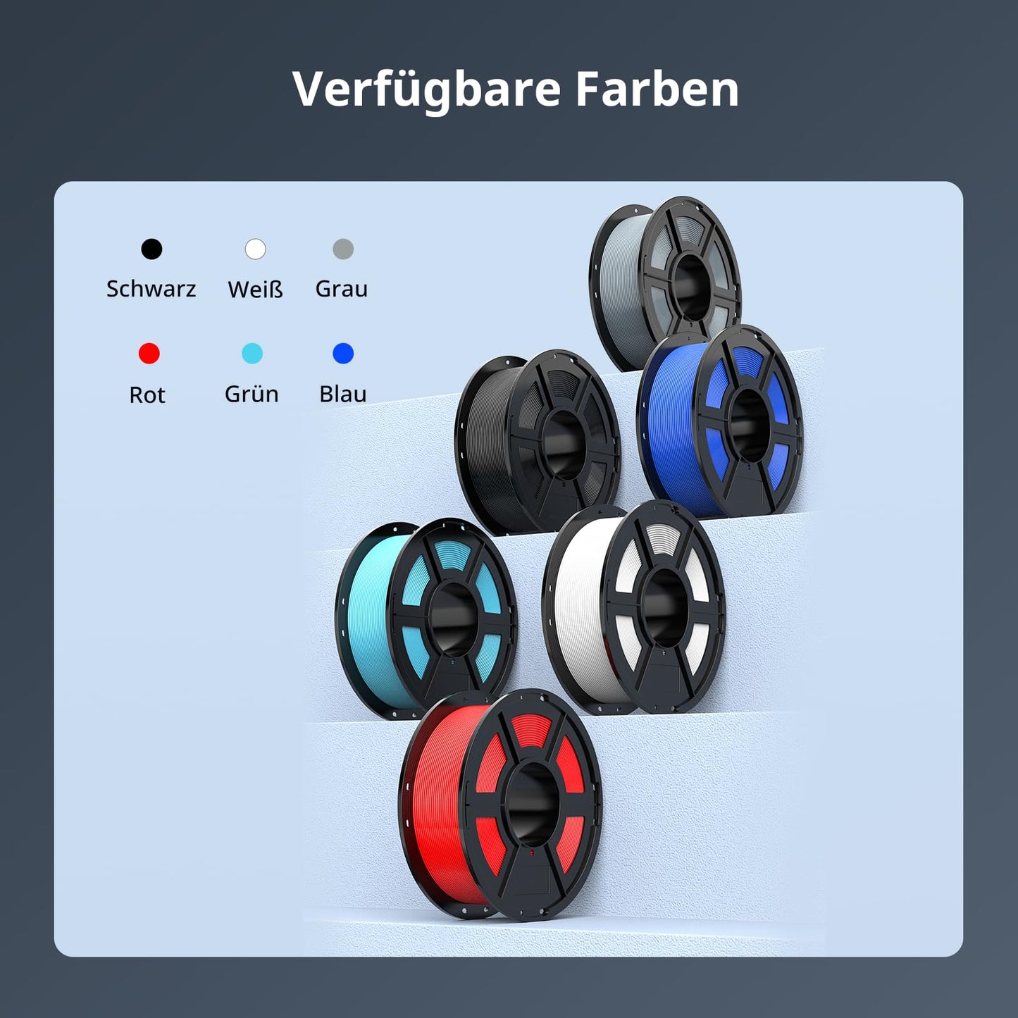 ANYCUBIC ASA Filament 1.75mm, 3D printer filament suitable for printing functional parts outdoors, weather and heat resistant, 1KG green.