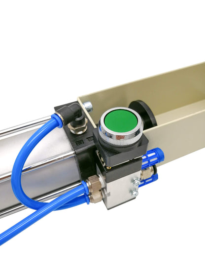 Pneumatic cylinder can crusher, sturdy, efficient, for soda cans, environmentally friendly recycling tool for aluminum cans (manual button valve)