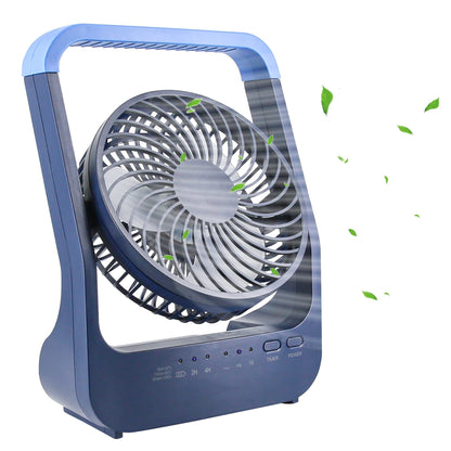 USB Desk Fan 20000mAh Mini Fan, Small and Quiet with 3 speeds, 180° rotation, up to 200 hours of runtime. Easy to carry for office, home, and outdoor use.