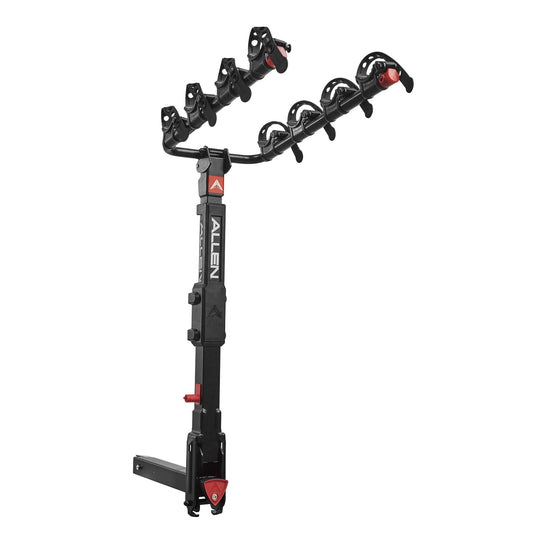 Allen Sports Premier 4-Bike Rack for 2-Inch Hitch with Spare Tire, Model 400QR, Black