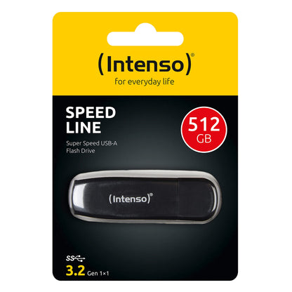Intenso Speed Line - 512GB memory stick - USB stick 3.2 Gen 1x1, black
