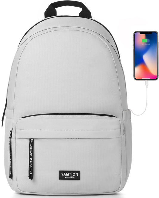 YAMTION School Backpack for Teenage Boys & Girls, fits 17.3 Inch Laptop, Backpack for Women, Men City Backpack for University, Travel, Leisure