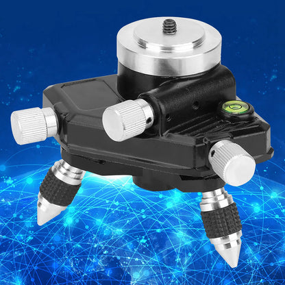 Oumefar 360 ° Level Stand is a 360-degree standard tripod mount made of aluminum alloy with a 1/4" thread level tool for leveling.