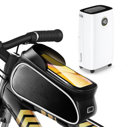 Dehumidifier with digital humidity display & bike bag