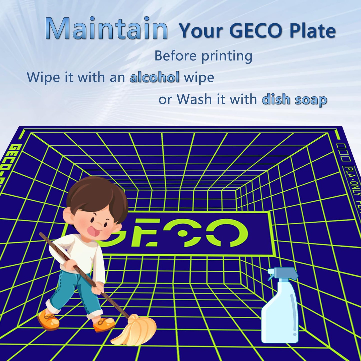 JUUPINE 235 x 235mm Print Bed Textured PEI PLA plate Platform GECO plate for Flashforge AD5M/AD5M Pro/AD5X/Elegoo Neptune 4 Pro/Ender 3 Pro Series 3D Printer HeatBed