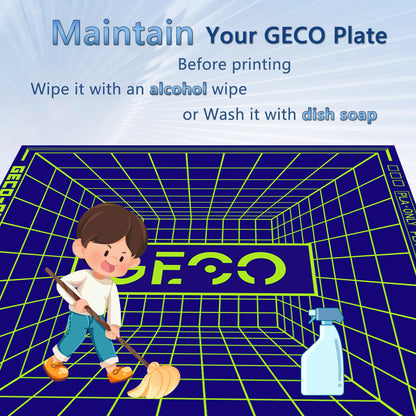 JUUPINE 235 x 235mm Print Bed Textured PEI PLA plate Platform GECO plate for Flashforge AD5M/AD5M Pro/AD5X/Elegoo Neptune 4 Pro/Ender 3 Pro Series 3D Printer HeatBed