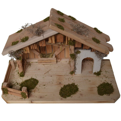 Alfred Kolbe Nativity Scene 1356/11 G Wooden Christmas crib for 10-12 cm figures 50 x 25 x 30 cm