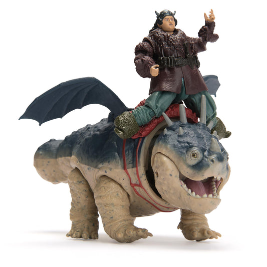 Dreamworks How to Train Your Dragon Viking and Dragon Action Figure Set featuring Meatlug and Fishlegs. Perfect toy for kids 4 and up.