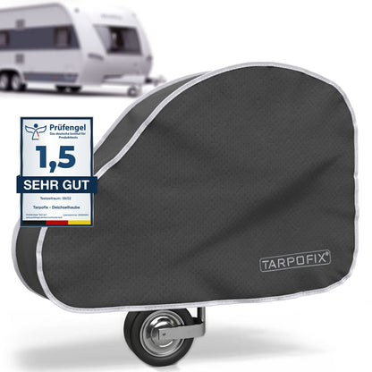 Tarpofix® hitch cover for caravans | Trailer hitch cover with double-click fastener | Trailer coupling cover waterproof | Universal cover for trailer hitch | Hitch protection cover for vehicles