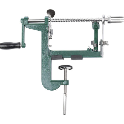 Westmark apple peeler/corer/slicer, with screw clamp for table mounting, 31 x 5.3 x 21 cm, Stainless steel/aluminum, Apple dream, Green/silver, 11432260