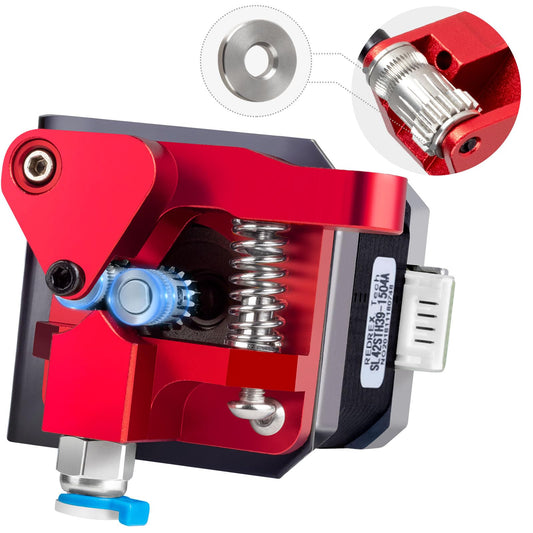 Redrex Dual Gear Ender 3 extruder with Nema 17 stepper motor upgrade kit ONLY for Creality Ender 3 V2, Ender 3 Pro, Ender 3 Neo Series, Ender 5 Series, Ender 7, CR6 SE, CR10 3D printers. TPU supported.