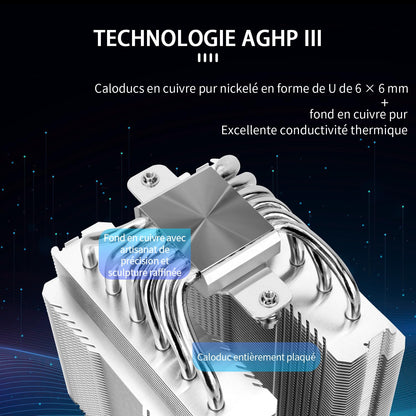 Thermalright Peerless Assassin 120 SE ARGB CPU Air Cooler, 6 Heatpipes CPU Cooler, Dual 120mm TL-C12C-S PWM Fans, Aluminum heatsink cover, for AM4/AM5/Intel LGA1851/1700/1150/1151/1200.