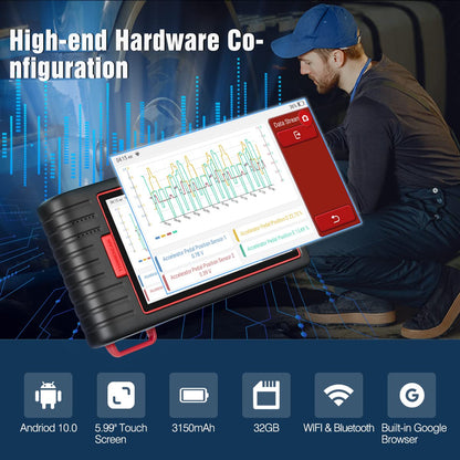 Thinkcar Thinkscan MAX2 OBD2 Diagnostic Tool for all vehicles, All system diagnoses OBD2 diagnostic tool Bluetooth with 28 reset functions, Oil, DPF, IMMO, Free software update, Wireless connection.