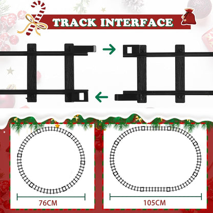 Christmas Train Set, Electric train for kids with sounds, Christmas train around the Christmas tree, Christmas Day gifts for 3-10+ year old boys and girls.