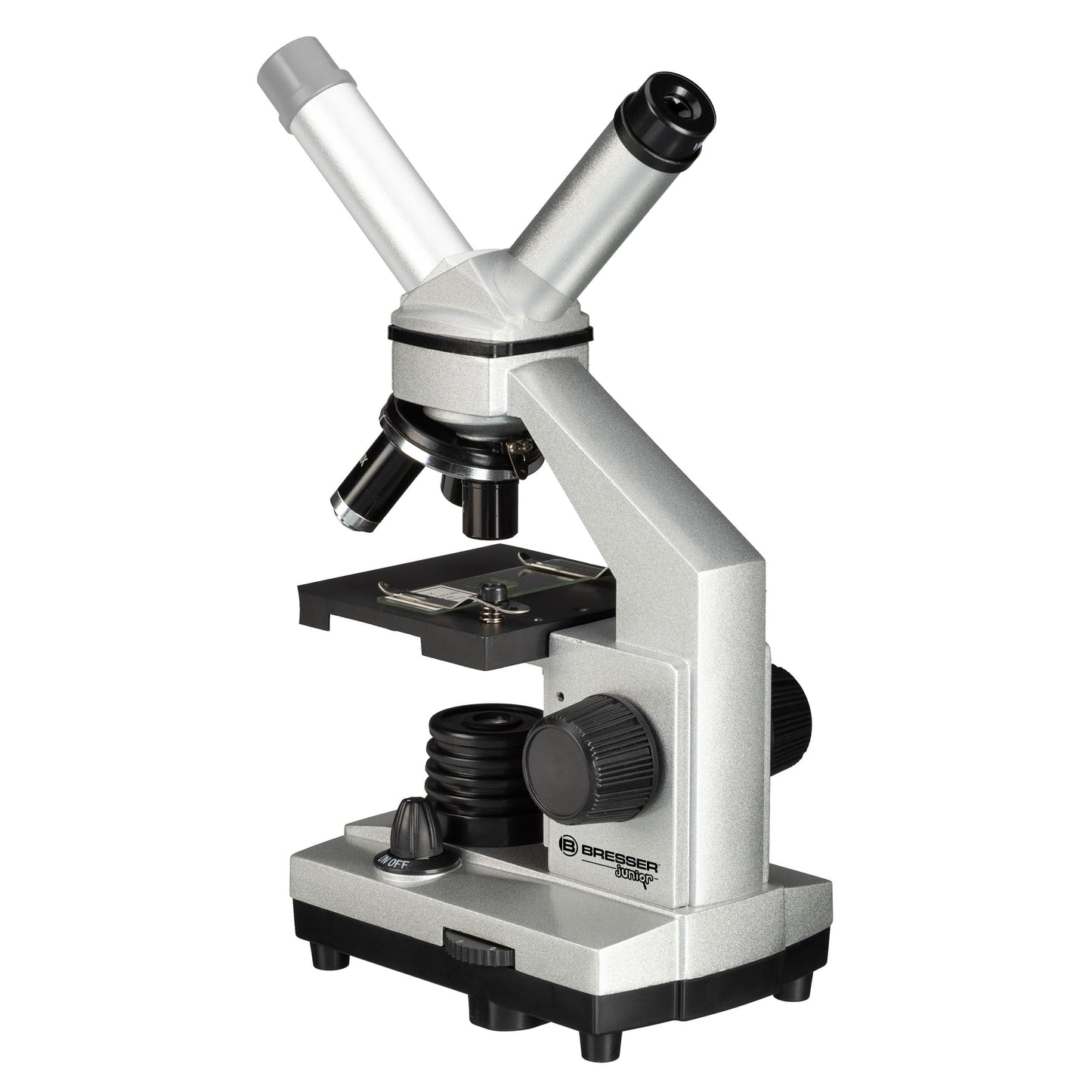 Bresser Junior Microscope Set Biolux DE 40x-1024x for kids and adults with high magnification, including USB camera and extensive accessories for the perfect start into the microcosm.
