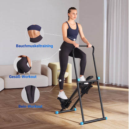 MERACH 2025 New Stair Stepper for Home Gym Exercise, Vertical Climber Machine for Full Body Workout, Compact Folding Cardio Exercise Climber with extended step range, adjustable handlebars & pedals.