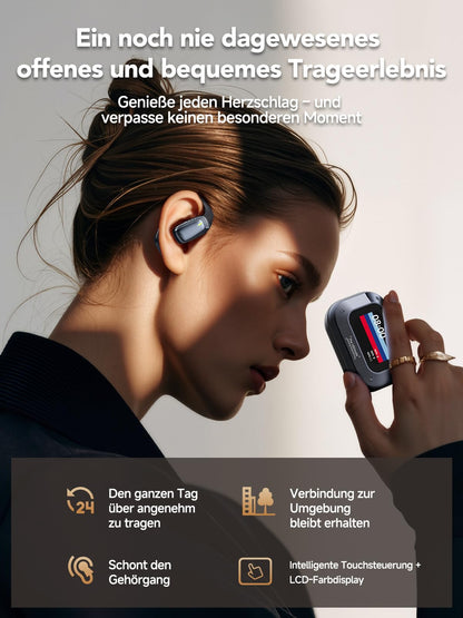 Relxhome AI translator headphones, 3-in-1 translation headphones 134 languages with app, 60H Bluetooth 5.4 Translator Earbuds, 5 translation modes real-time translator earbuds for learning, travel, business.