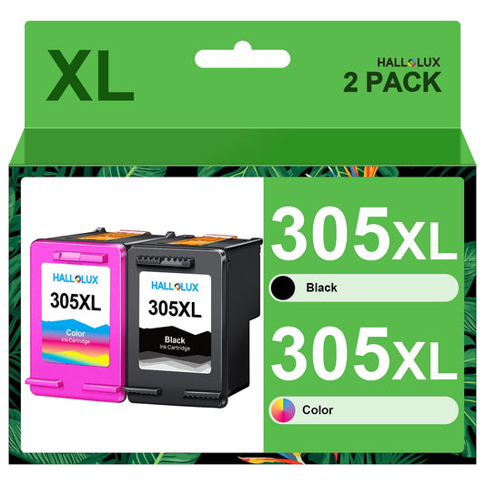 305XL printer cartridges Compatible with HP 305 printer cartridges for HP DeskJet 2700 2710 2720 DeskJet Plus 4110 4120 Envy 6010 6020 6032 Envy Pro 6400 6420 (Black, Color)