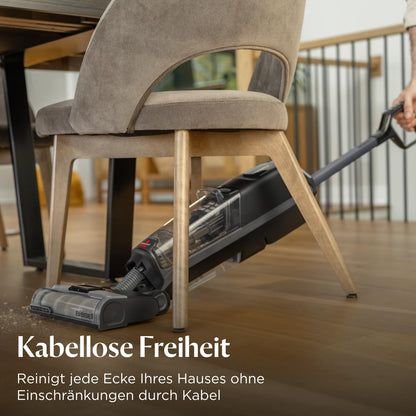 Bissell CrossWave OmniForce Edge, Cordless Wet/Dry Vacuum, Clean & Vacuum in One or just Vacuum Mode, Wet Vacuum with ZeroGap Technology, Carpet Cleaner, 240m² Multiple Surface Cleaning, 4017N