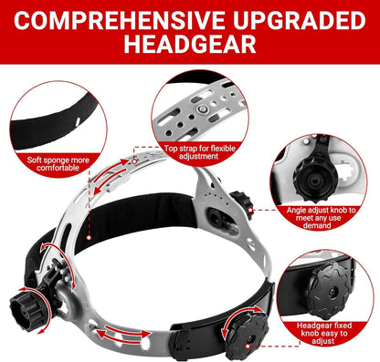 DEKO Solar Powered Welding Helmet Automatic Welding Helmet Professional Hood with Adjustable Shade Range 4/9-13 for Mig Tig Arc Welding Mask Skull Design