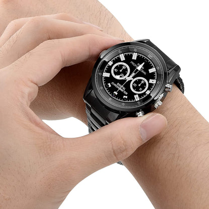 Menborn compact camera spy camera watch type infrared motion detection camera 32 GB