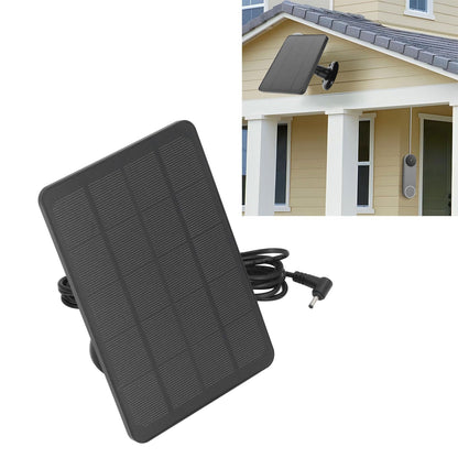 10W solar panel for Ring Spotlight Cam, Ring Stick Up Cam, IP65 waterproof, weather-resistant outdoor solar charging panel with adjustable bracket, secure