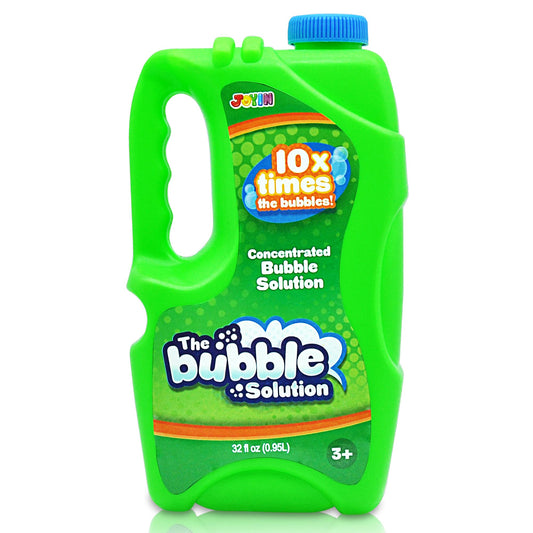 JOYIN 32 oz concentrated bubble solution (green) for kids, bubble liquid for boys and girls summer outdoor play, bubble blowing toys and prizes for the classroom
