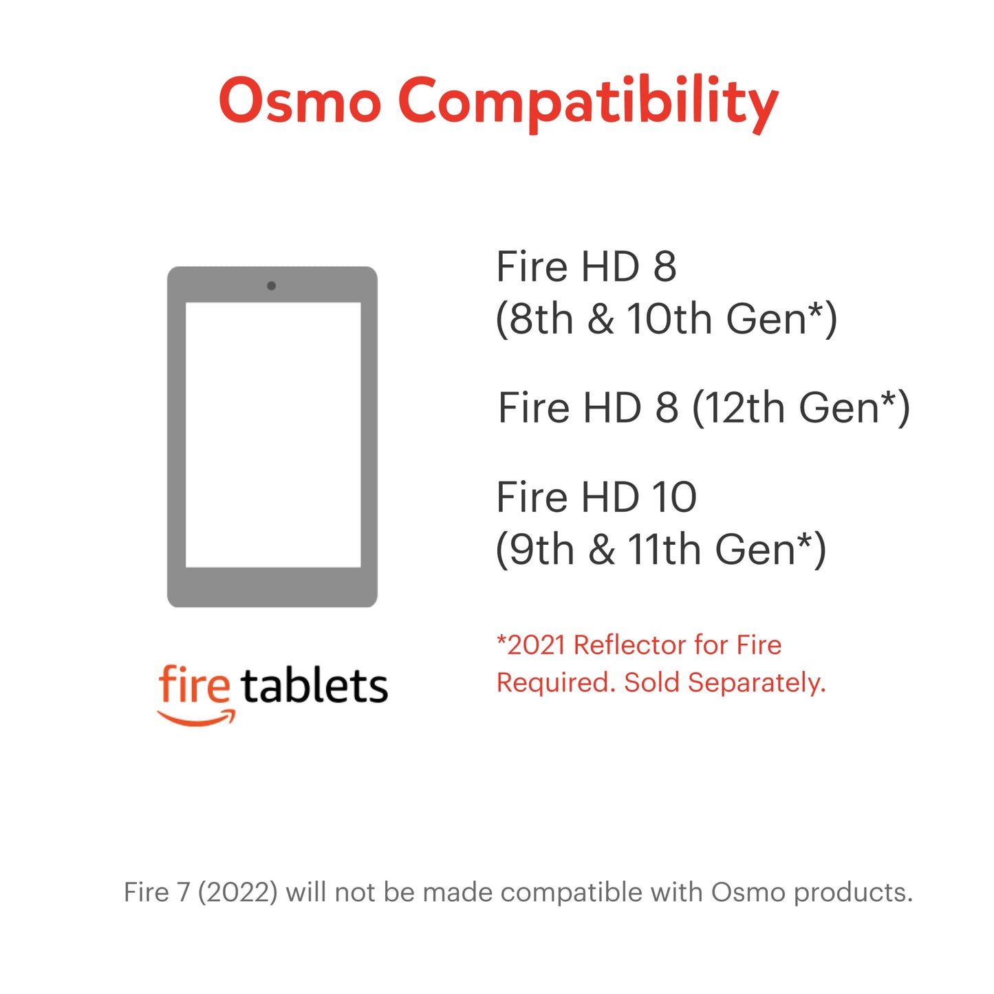 Osmo - Little Genius Starter Kit for Fire Tablet - 4 Learning Games - Ages 3-5 - Letters, Sounds, Creativity - Digital play with real game pieces - (includes Osmo Base for Fire) - German translated