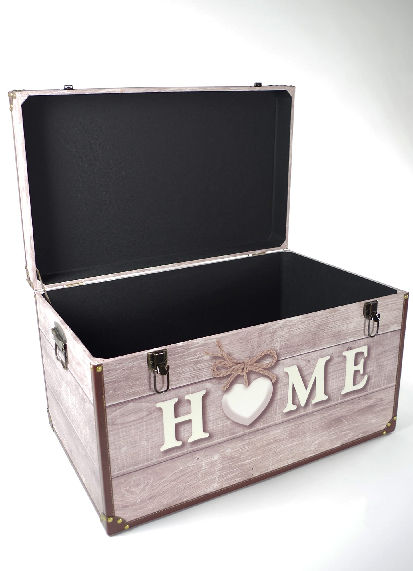 Kobolo Chest Storage Box - Home - made of wood and faux leather 68x42x40 cm