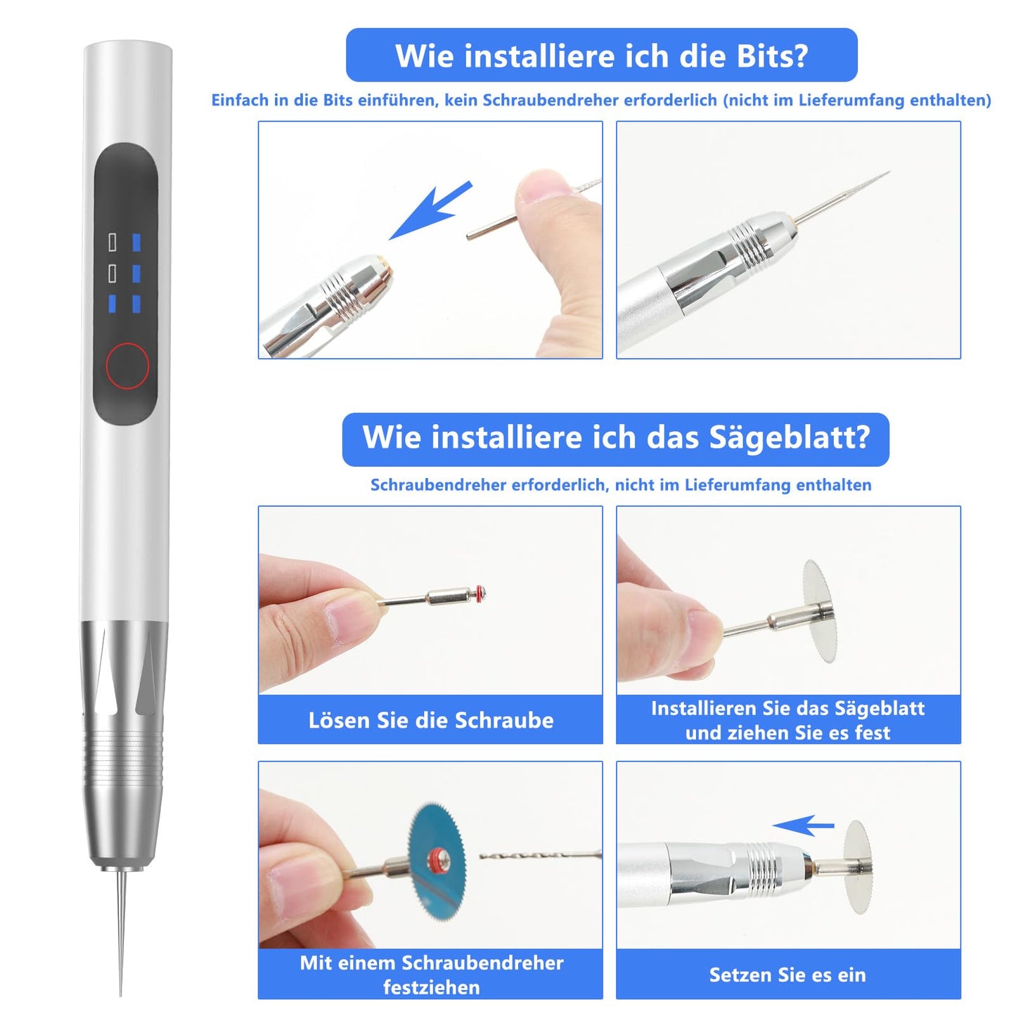 Engraving Pen: USB Rechargeable Engraving Tool Kit - Electric Mini Engraver Engraving Tool for Jewelry Glass Wood Plastic Metal Stone