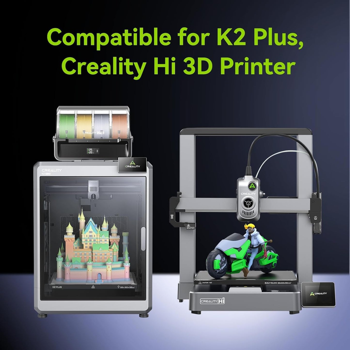 Creality Unicorn K2P Quick-Swap Nozzle 0.2mm for K2 Plus, Creality Hi 3D Printer, hardened steel nozzles, all-metal integrated for printing PLA, ABS, PETG, TPU, PP, PC