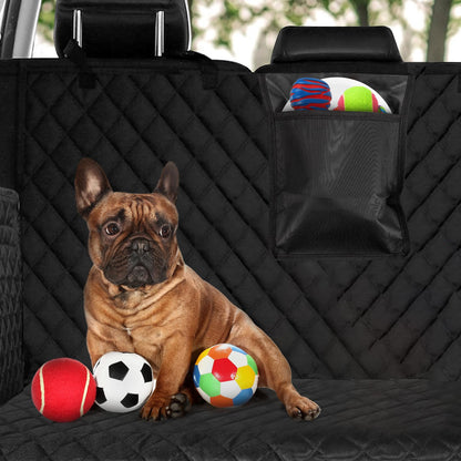 TAOPE Dog Car Boot Liner, Universal Car Boot Liner with Sides - Waterproof and Scratch Resistant - Black Dog Blanket Car Boot, Car Blanket Protection Mat for Estate, Van and SUV.